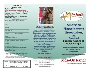 AHA Business Course - RideOnRanch - May 2015 Page 1